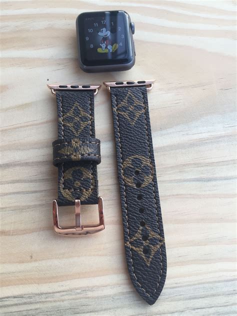 lv iwatch strap|Lv apple watch band 45mm.